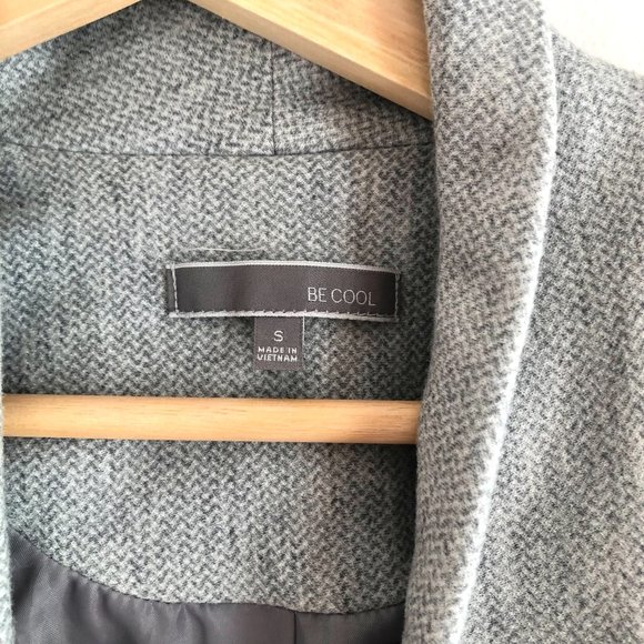 3/4 sleeves grey blazer - Picture 3 of 3